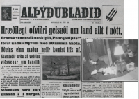 Alþýðublaðið 16. sep. 1936  Mynd af einum af skipsköttunum er innfeld af SM
